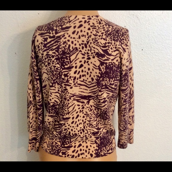 Delia's Cropped Animal Print Sweater Size XS - Picture 4 of 7